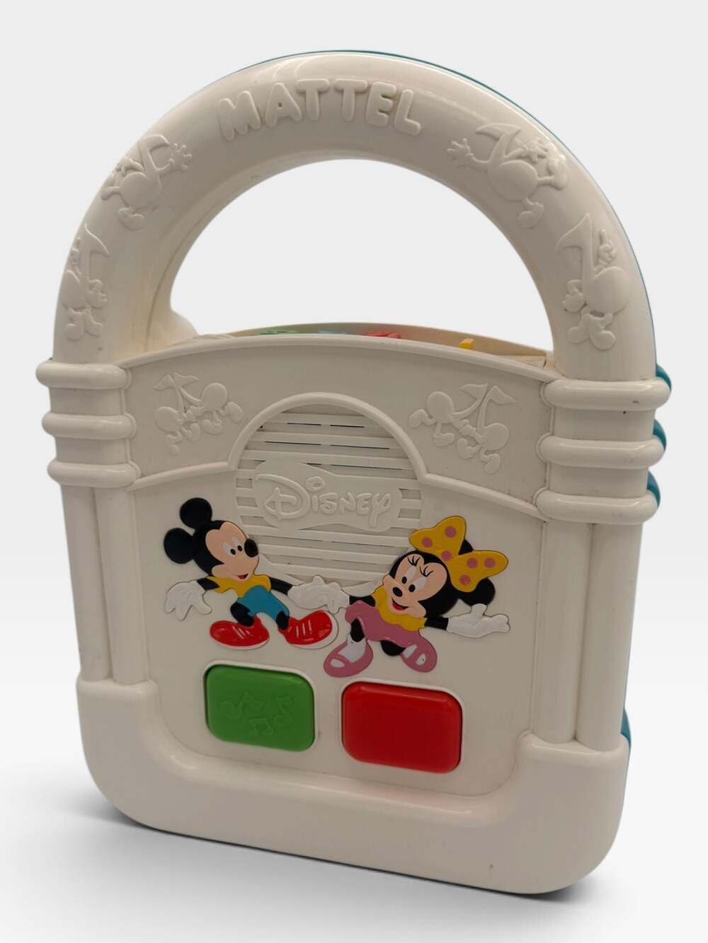 Vintage Mattel Disney Mickey and Minnie Take-a-Tape Along Cassette Player WORKS